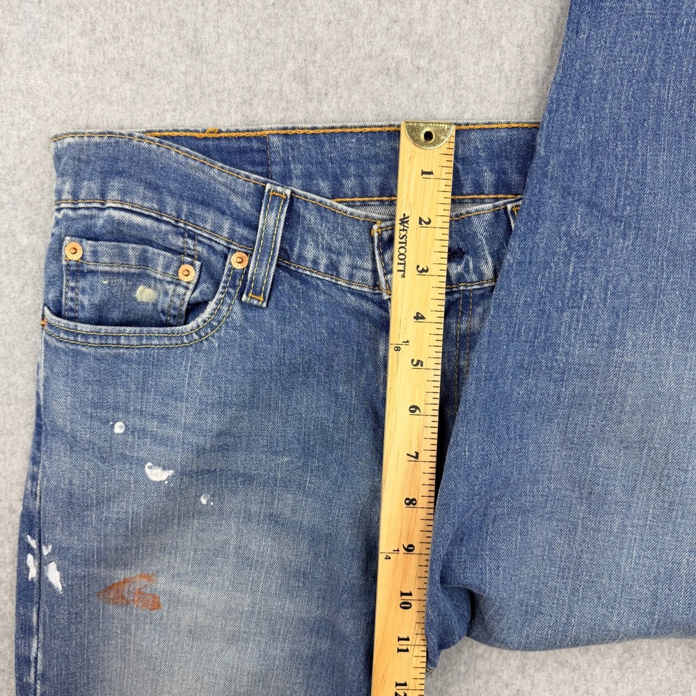 NWT Levis 511 Slim Fit Jeans Mens 30x32 Paint Splatter Distressed 04511-5534 - Picture 5 of 10